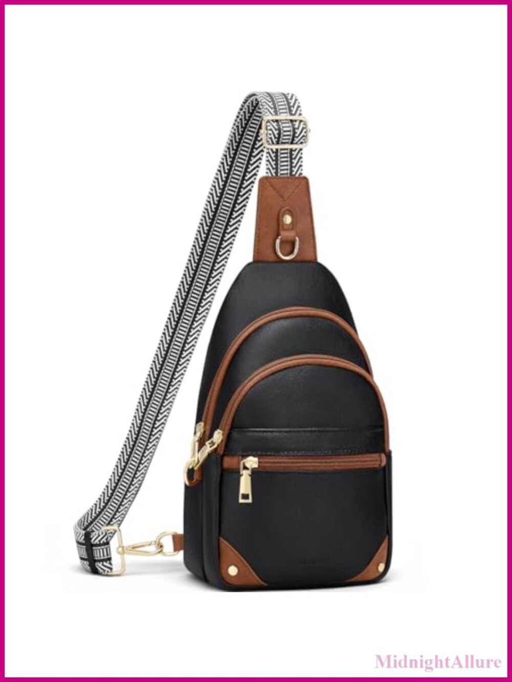 Anti Theft Crossbody Bag RFID Sling Purse Faux PU Leather Travel
